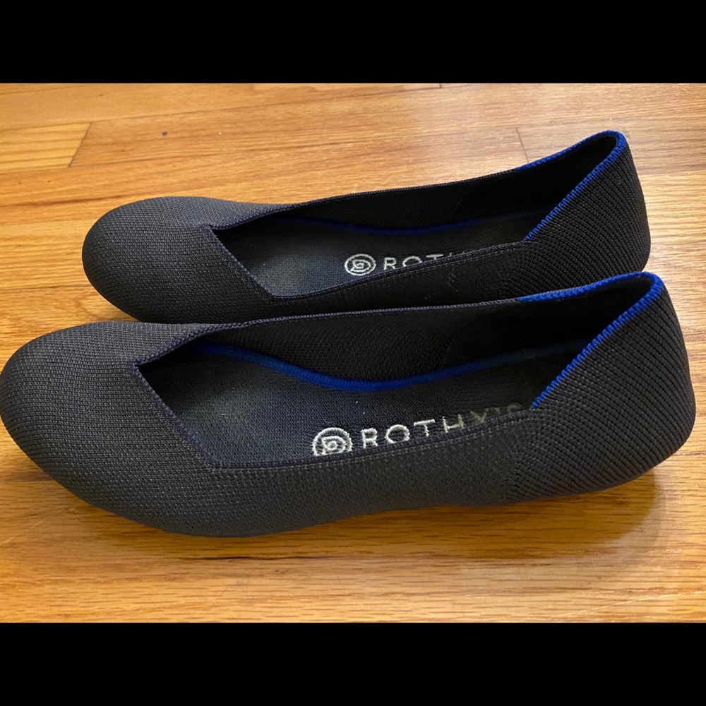 Rothy’s gray round toe flats 8